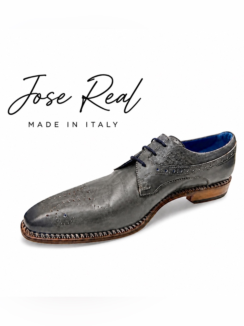 Jose Real Handcrafted Italian Leather Shoes Men’s EU 43 US 10 Made in Italy